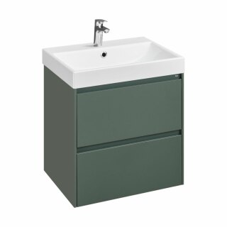 Тумба с раковиной Roca Ona 600 A857613513 2 ящика,зеленый матовый