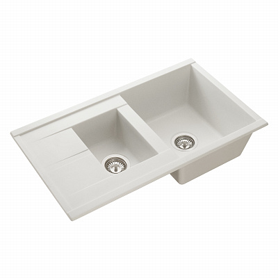 Мойка для кухни из литого мрамора Aquaton Делия 87 жемчуг 1A716232DE240