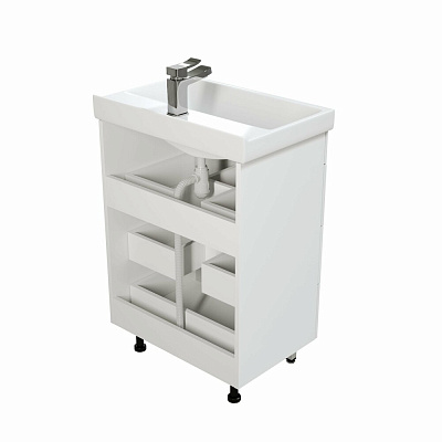 Тумба напольная MIRSANT Soho Quadro 60 без раковины в комплекте (под рак.264491)