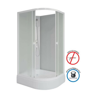 Душевая кабина Niagara Promo P100/80/26L/MT/BK 1000х800х1950 4 места