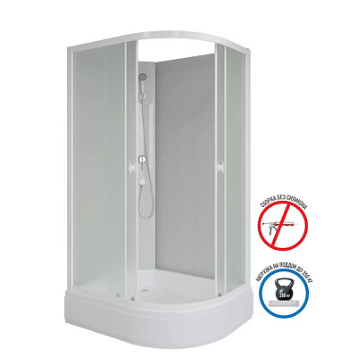 Душевая кабина Niagara Promo P100/80/26L/MT/BK 1000х800х1950 4 места