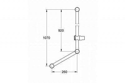 Штанга для душа Grohe RELEXA 28587000 с ручкой 900 мм