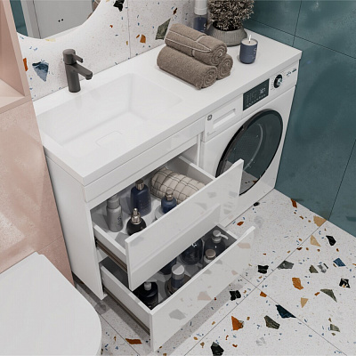 Тумба VIGO Urban 600-0-2 (Kamilla 1200) навесная для стиральной машины (рак.247100)