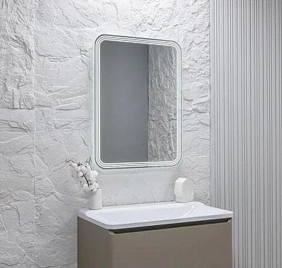 Зеркало 60х80 бегущий свет сенсорный выключатель Silver Mirrors Mary - S LED-00003117