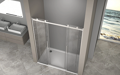Душевое ограждение GoodDoor GALAXY NEW WTW-TD-160-C-CH ГЛ00043