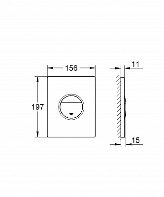 Клавиша смыва Grohe Nova Cosmo 38765P00