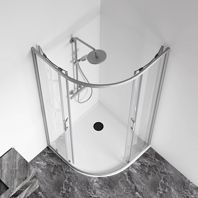 Душевой уголок GoodDoor Cube R-100-C-CH 100х100 хром КУ00003