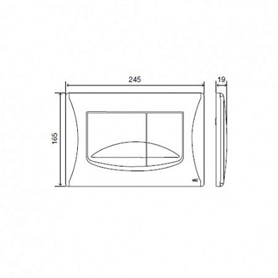 Клавиша смыва механическая RIVER DUAL, Oliveira  638506