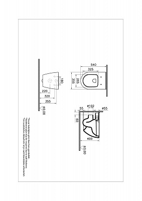 Подвесной безободковый унитаз Vitra Mia Round SmoothFlush 7510B003-0075