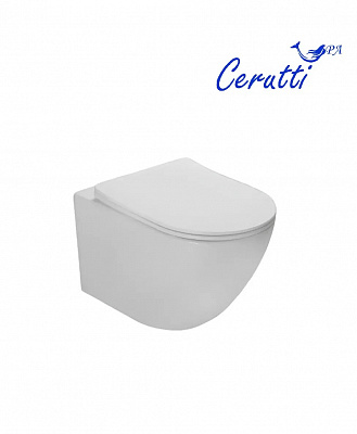 Унитаз подвесной безободковый со смывом торнадо Cerutti Spa Sella Aria Tornado CT9529