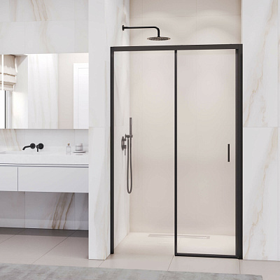 Душевая дверь 130*195 RGW PA-017-B Чёрный/Прозрачное/6 мм (Easy) 350801713-14