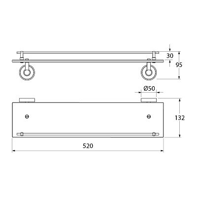 Полка Iddis Calipsо CALMBG0i44