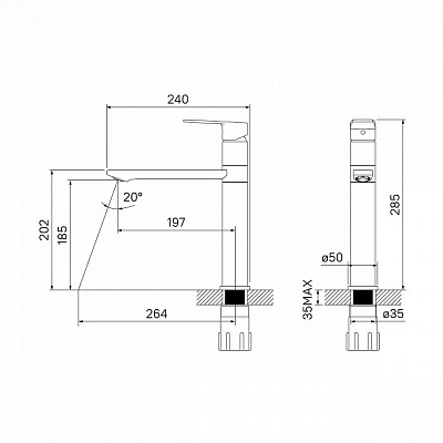 Смеситель для кухни Iddis Edifice, белый ED5WBSGi05