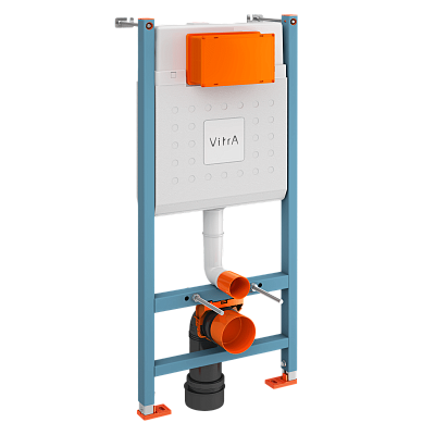Инсталляция с унитазом VitrA Shift (Шифт) 9855B003-7207 комплект 3 в 1 с сиденьем микролифт безободковый Rim-ex (Рим-экс)