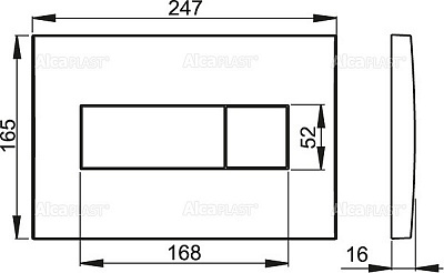 Инсталляция для подвесного унитаза AlcaPlast AM101/1120+M371-0001