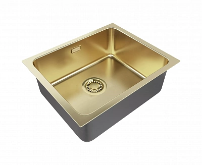 Мойка для кухни из нержавеющей стали Paulmark VISTA 54 540х440мм, PM305444-LG, светлое золото