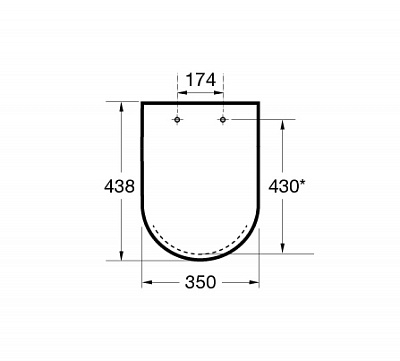 Сиденье Roca Debba микролифт, supralit 8019D200B