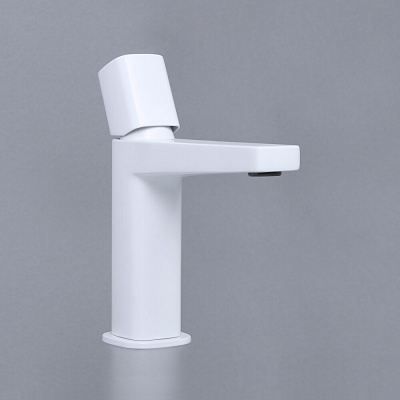 Смеситель для умывальника Saale 9503 покрытие белый Soft-touch WasserKRAFT