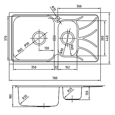 Мойка из нержавеющей стали Iddis Arro S ARR78SXi77