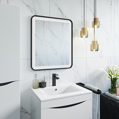 Тумба подвесная Iddis Cloud CLO80W0i95 80 см, белая. Подходит умывальник: 0138000i28