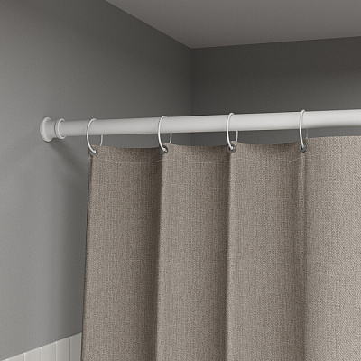 Карниз для ванной комнаты 110-200 белый матовый Iddis Elegante RSW0120i14