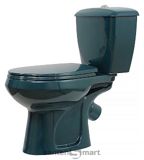 Унитаз-компакт Оскольская керамика Элисса-Антивсплеск Стандарт зеленый