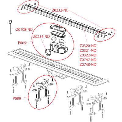 Душевой лоток AlcaPlast APZ9-850M Simple