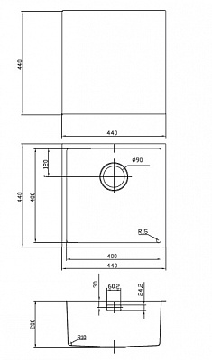 Мойка из нержавеющей стали Iddis Iddis Edifice EDI44B0i77