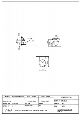 Инсталляция с унитазом VitrA Normus 9773B003-7207 комплект 4 в 1 цвет клавиши глянцевый белый