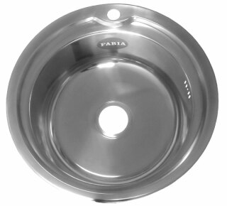 Мойка врезная круглая 49см, Fabia