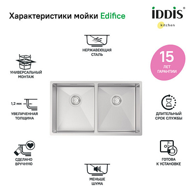 Мойка Iddis Edifice EDI75S2i77