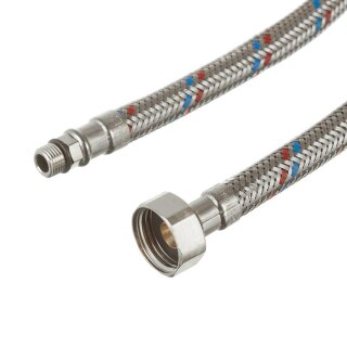 Подводка тонкий штуцер М-10 Х 1/2 " 50 см. MATEU короткий