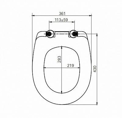 Сиденье для унитаза Iddis soft close ID 136 Dp Sc