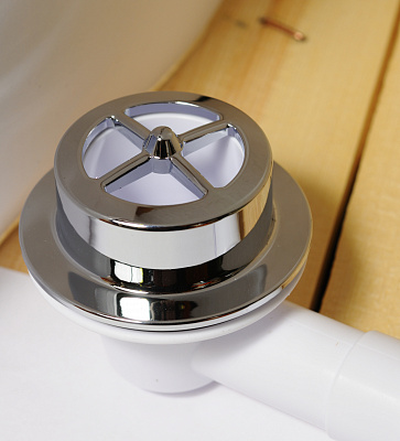 Сифон для ванны с переливом решётка хром McALPINE MRB4C 1 1/4