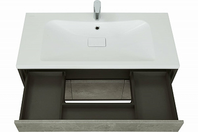 Тумба с раковиной Aquaton Уэльс 100 графит 1A267601WA6A0 new
