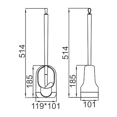 Напольный ершик для унитаза Ledeme L906-3