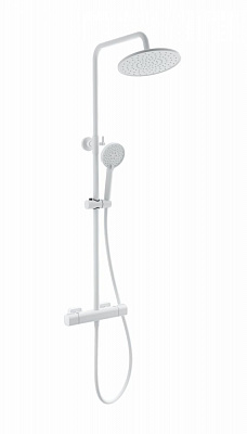 Душевая система с термостатом Wonzon & Woghand STAY 1, Белый матовый WW-B3051-A-MW