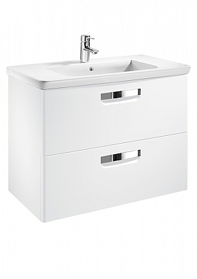 Тумба с раковиной Roca The Gap 80 ZRU9302732, белая матовая