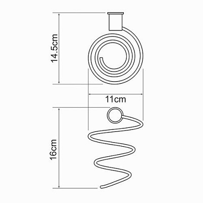 Держатель фена WasserKraft K-1080BLACK