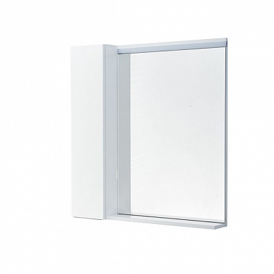 Шкаф-зеркало Акватон Рене 80 белый/грецкий орех 1A222502NRC80