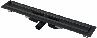 Водоотводящий желоб с порогами для перфорированной решетки AlcaPlast APZ101BLACK-850 , черный-мат