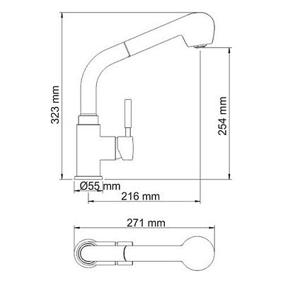 Смеситель для кухни WasserKRAFT Main 4166