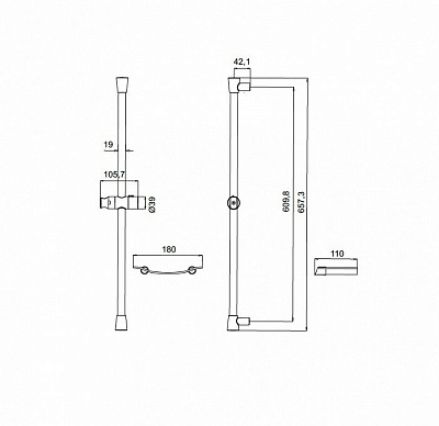 Стойка для душа Iddis Sicily SIC6500i17