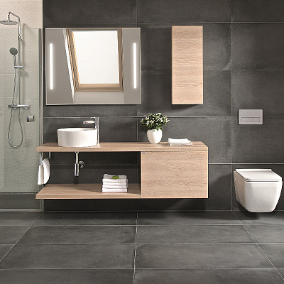 Раковина накладная 40 см круглая Aquaton Roca Mila 40 732700C000