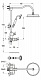 Душевая стойка с термостатическим смесителем, с ручным и верхним душем CEZARES LIBERTY-F-CD-T-01 LIBERTY-F-CD-T-01