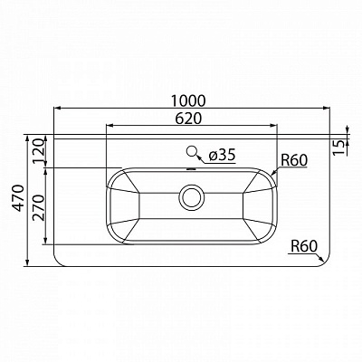 Тумба с раковиной Iddis Brick 100 BRI10W1i95K