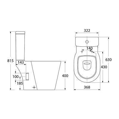 Унитаз-компакт Iddis Calipso Rimless CALRDSEi24