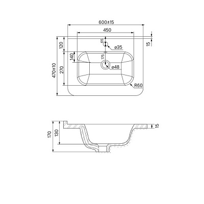 Тумба с умывальником подвесная IDDIS Edifice 60 см светло-серый EDI60L0i95K