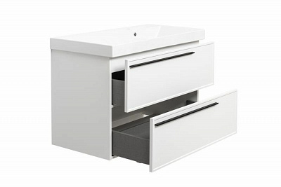 Тумба под раковину La Fenice ELBA Twin Bianco 90, белая матовая FNC-01-ELB-B-90-2 (рак 252282 в комплект не входит)