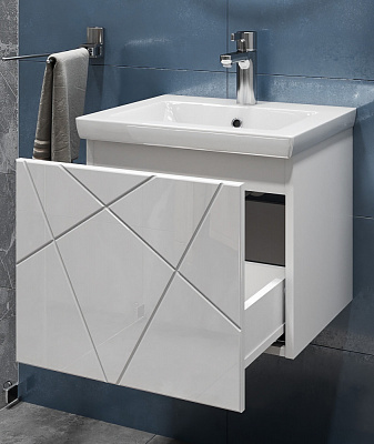 Тумба с раковиной Vigo Geometry 500-0-1 навесная